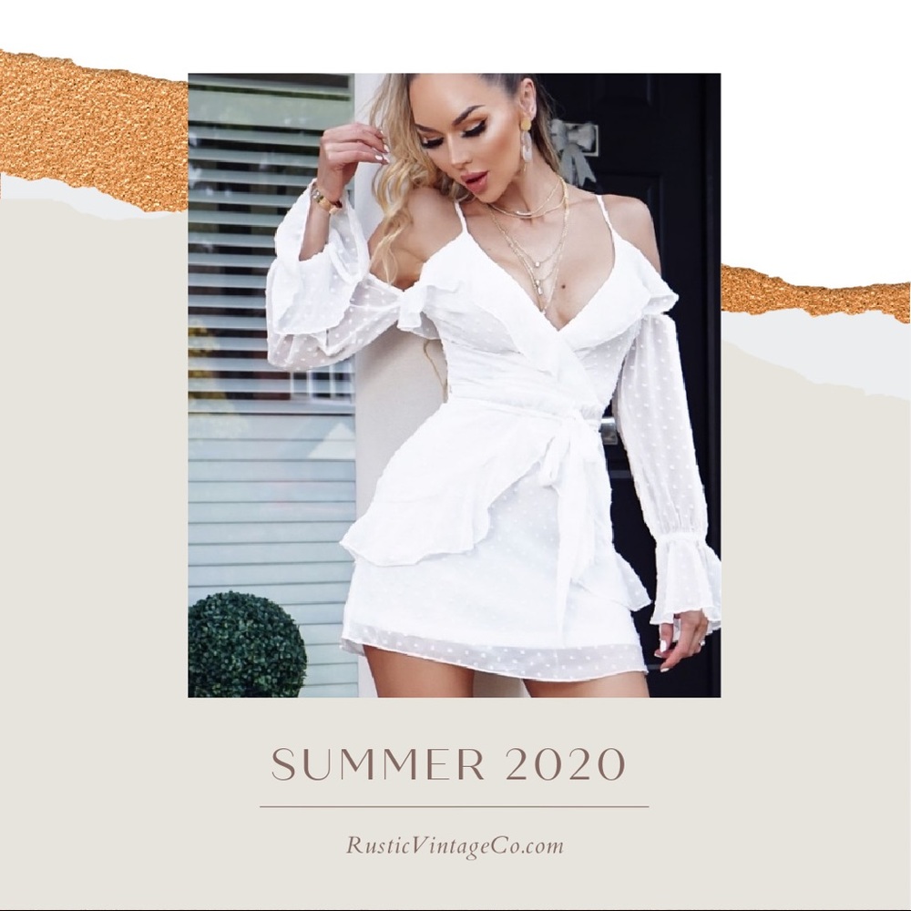 ✨White Cold Shoulder Dress✨